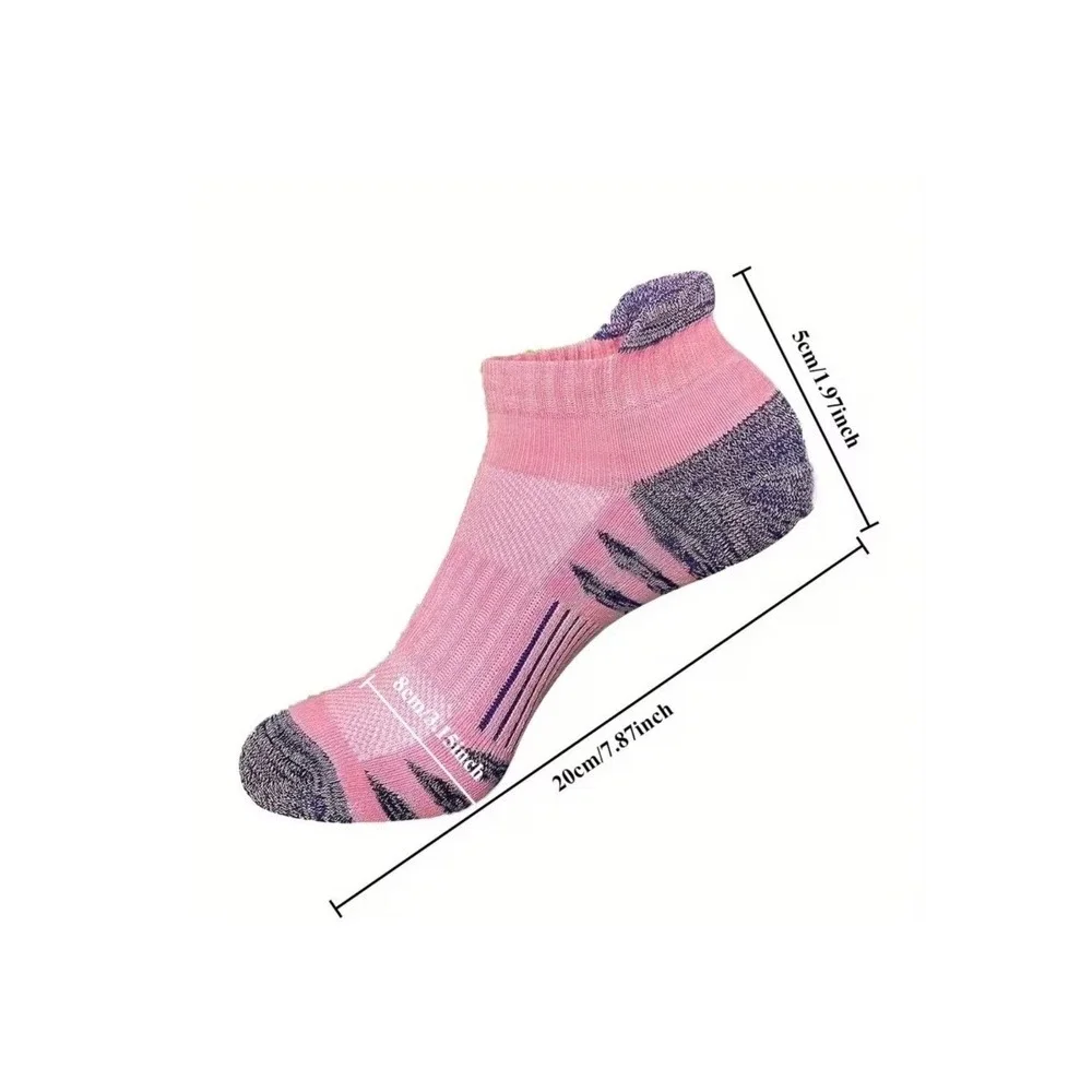 Colorful Athletic Women's Tab Socks 4 PACK Low Cut High Quality NEW